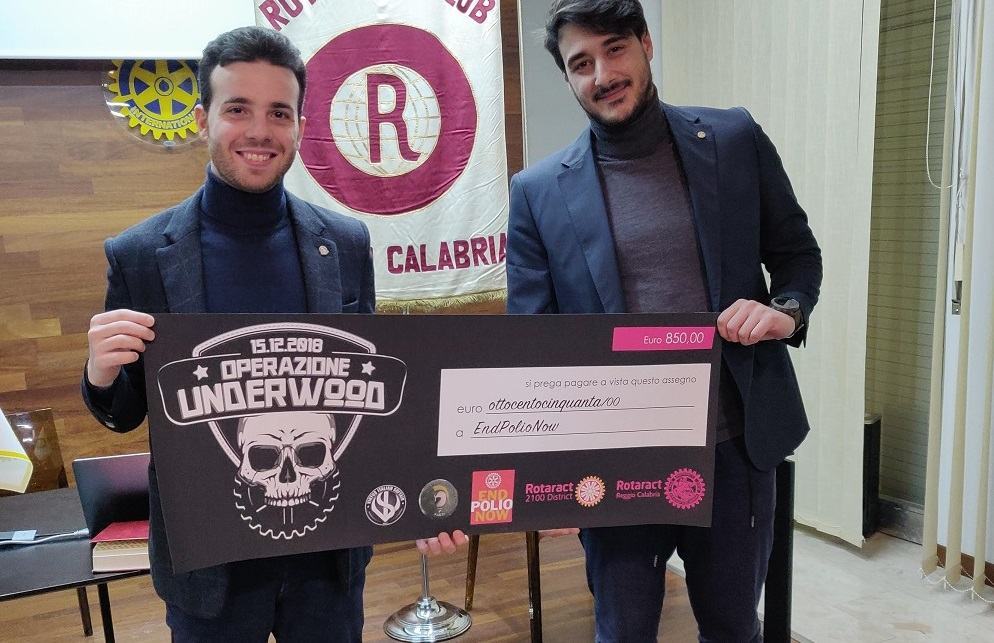 Operazione Underwood, Rotaract Club RC e Virtus Italian Softair insieme contro la Polio