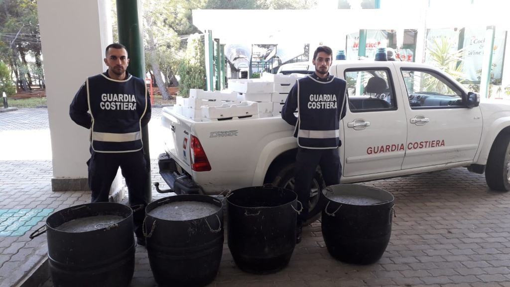 Maxi sequestro di “bianchetto”, la Guardia Costiera sequestra 900 kg. di novellame