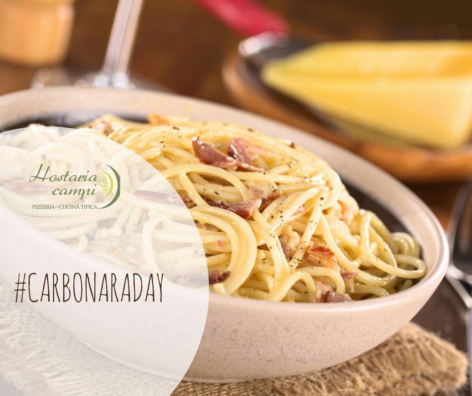 “Carbonara Day”, l’Hostaria dei Campi vi aspetta, prenotate subito!
