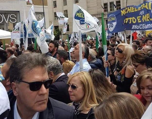 Reggini in trasferta a Napoli per il comizio di Giorgia Meloni