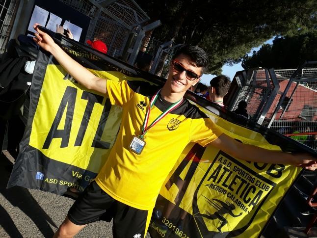 Lo sprinter reggino Alessandro Vitale della Asd Sporting Club non si ferma più