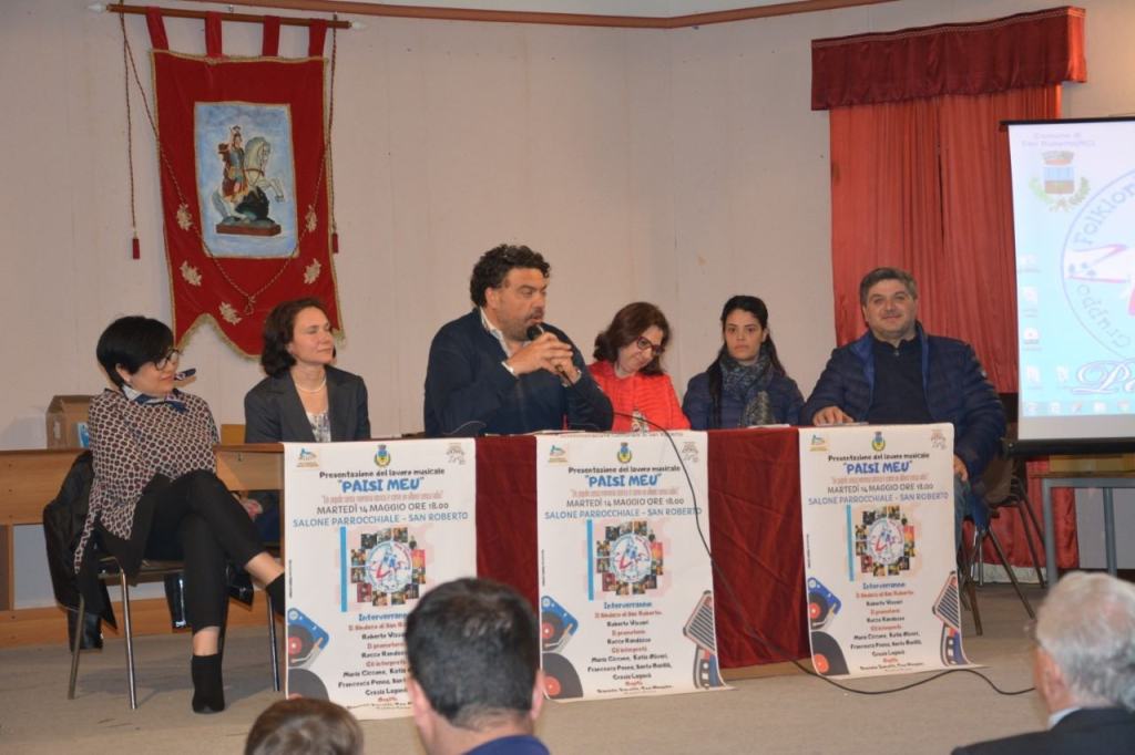 San Roberto, presentato il progetto musicale “Paisi Meu” – FOTO