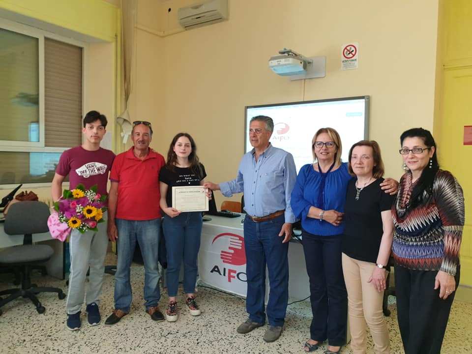 Polistena, Concorso Aifo 2019: primo premio per la studentessa Francesca Sorrentino