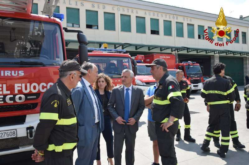 Vibo Valentia, Vigili del Fuoco ricevono la visita del Prefetto Zito – FOTO