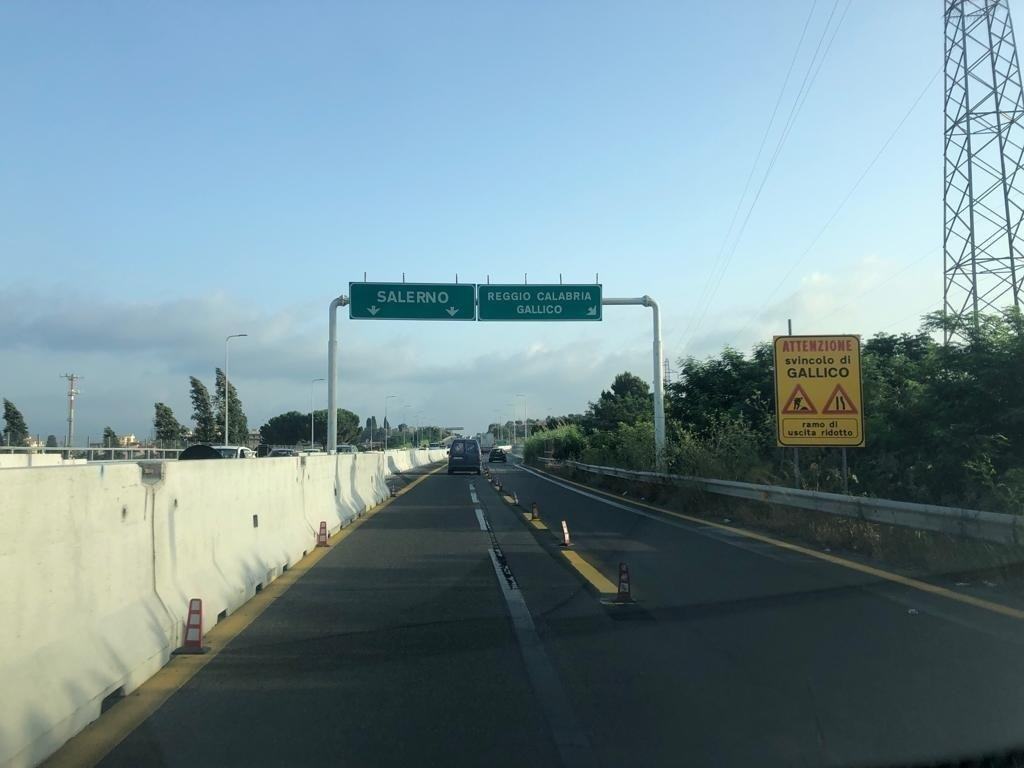 Restyling A2, lavori tra Campo Calabro e Santa Caterina: modifiche al traffico