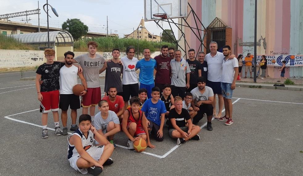 Pellaro, inaugurato lo spazio sportivo di strada come presidio di legalità