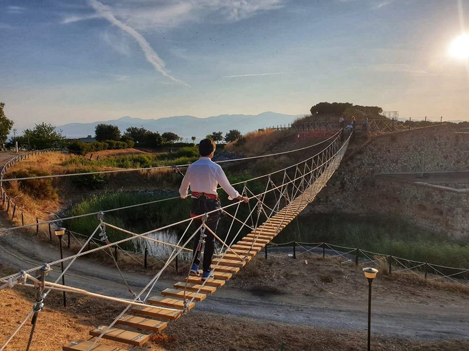 Falcomatà sul ponte tibetano di Ecolandia: “Proposta che unisce”