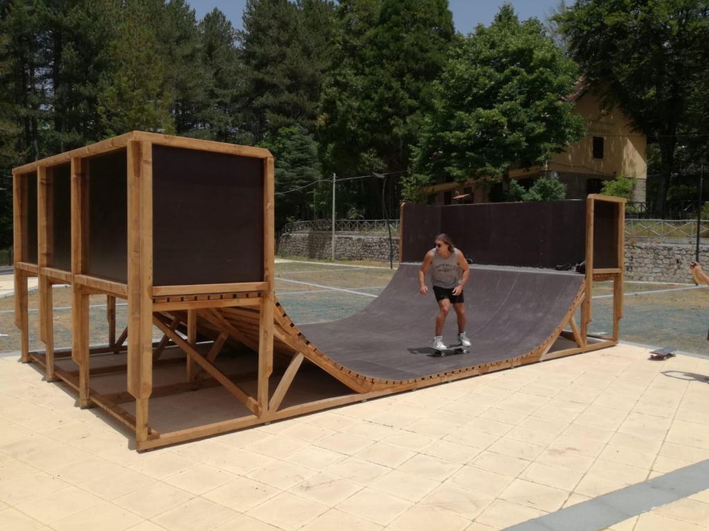Parco Aspromonte, pista da skate completa nuovo Spazio Sport di Gambarie