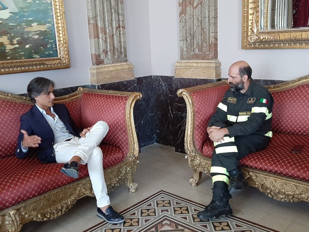 Falcomatà incontra il neocomandante dei Vigili del Fuoco di Reggio Calabria