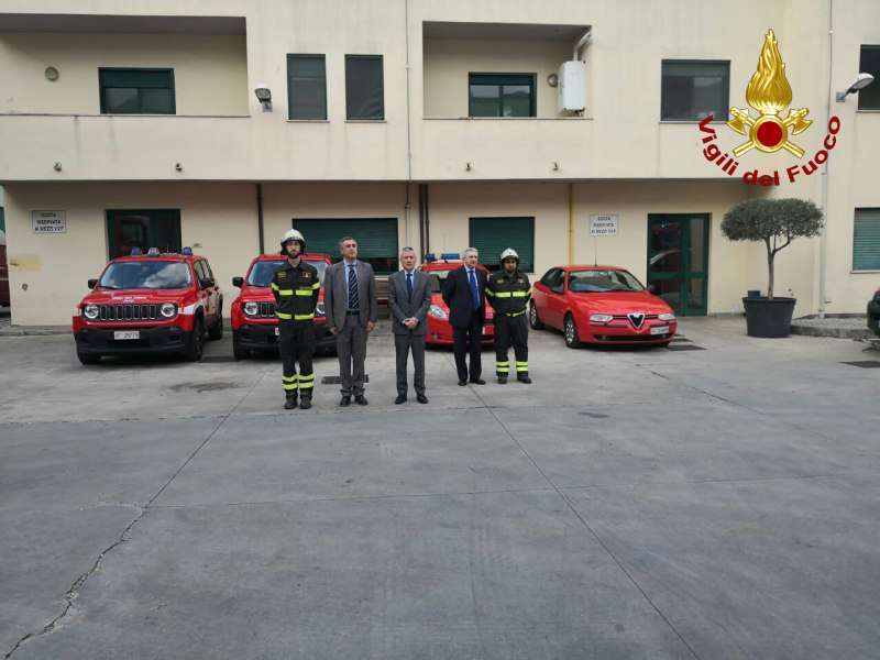 Tragedia Alessandria, il prefetto di Vibo fa visita ai Vigili del Fuoco – FOTO