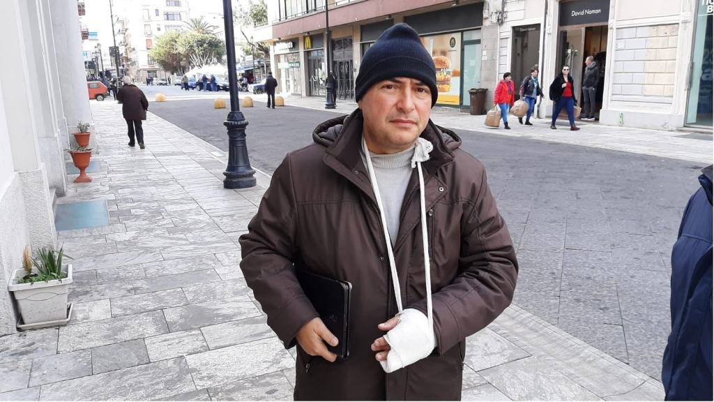 Reggio, incidente per Frank Polimeno: “Ho rischiato un infortunio invalidante” – FOTO