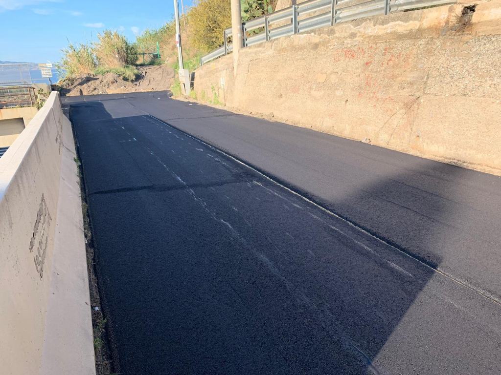 Reggio, completato il nuovo manto stradale su via Montevergine Petti