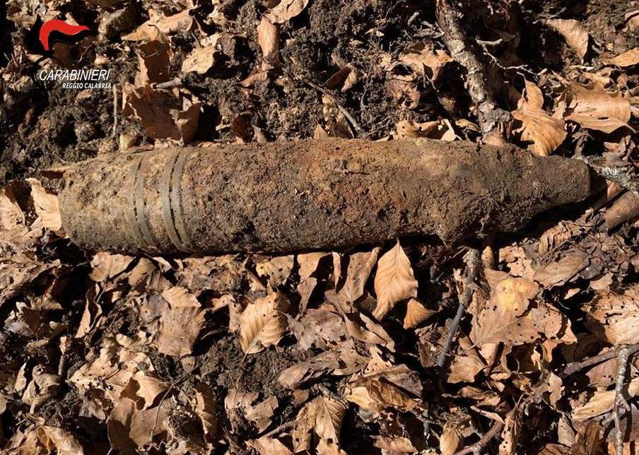 Gambarie, ritrovato un ordigno bellico risalente alla 2ª Guerra Mondiale