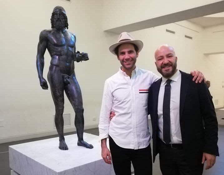 Reggio, Mika in visita al Museo Archeologico