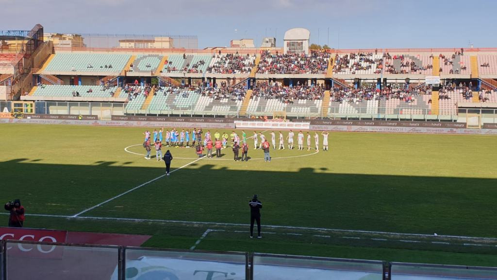 Un tempo per parte: Catania e Reggina si dividono la posta in palio al ‘Massimino’