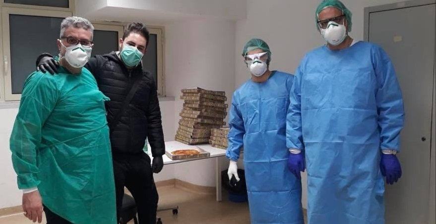 Reggio, gesto di solidarietà al GOM. Pizze in dono a medici e infermieri