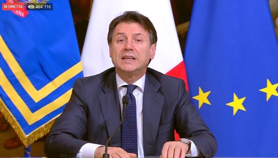 Nuova stretta sull’Italia, Conte: ‘Chiuse le attività produttive non essenziali’