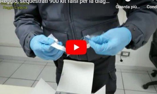 Reggio, 900 kit falsi per la diagnosi del COVID-19. Il video del materiale sequestrato