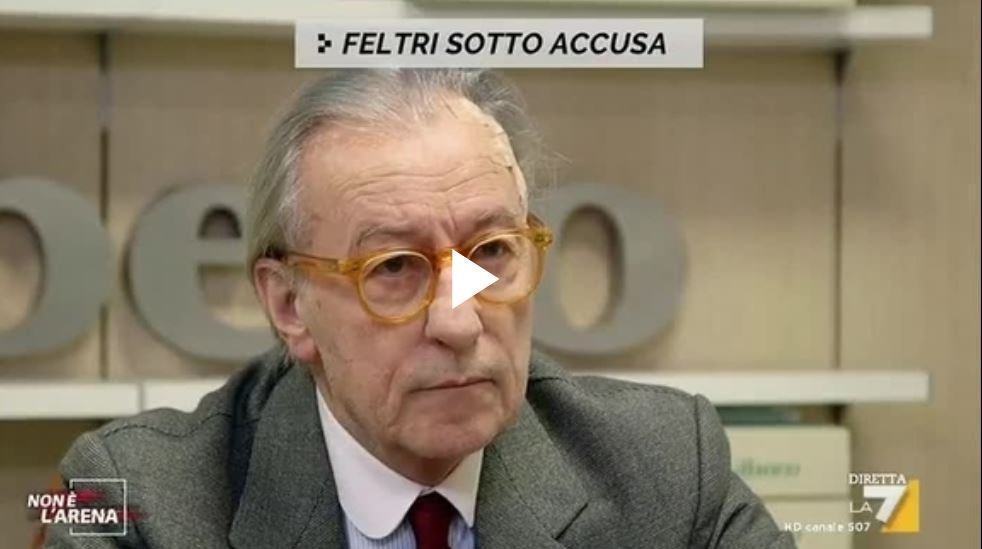 Feltri torna in tv: ‘Non mi devo scusare. La realtà non è reato’ – VIDEO