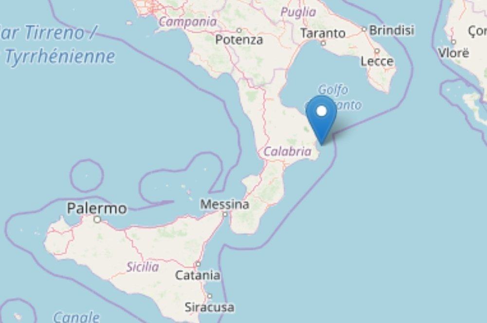 Terremoto in Calabria: sequenza di scosse fino a 3.8 gradi