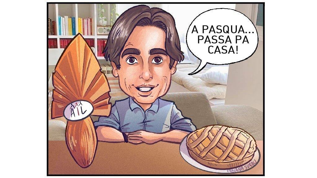 ‘A Pasqua… passa pa casa’: la simpatica vignetta di una reggina fuorisede