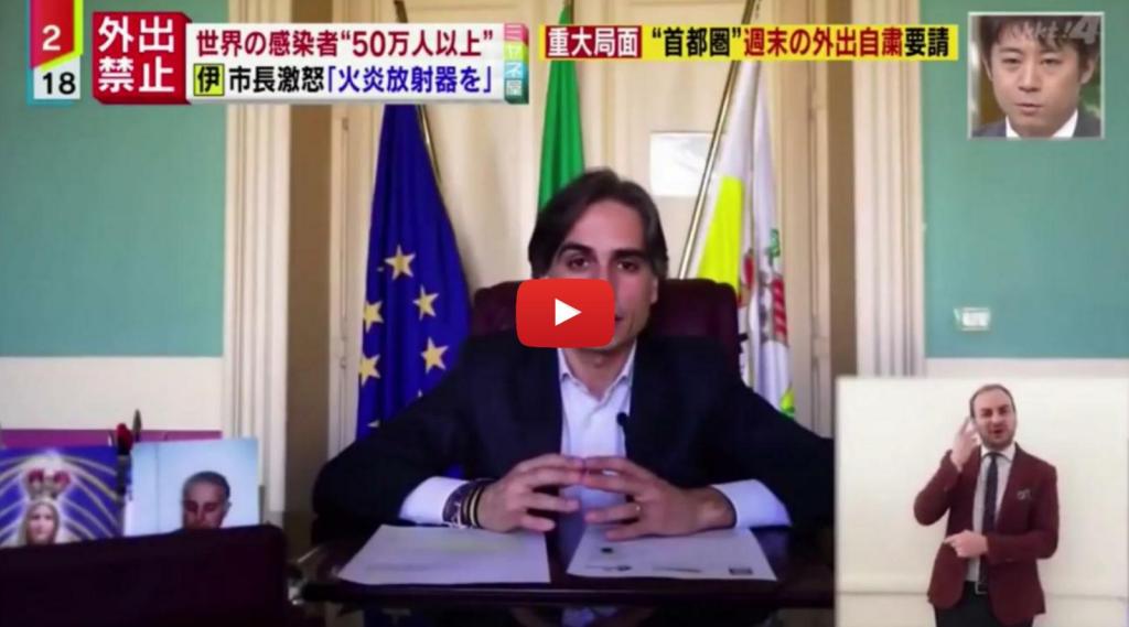 Coronavirus, trasmesso anche in Giappone il video di Falcomatà