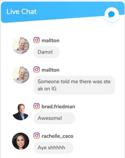 Live Chat diretta streaming Loola.tv