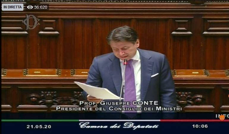 Informativa alla Camera, Conte: ‘Miglioriamo il sistema bancario. Prestiti in 24 ore’