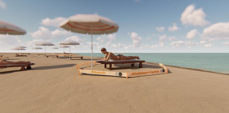 Niente plexiglass, nuova proposta per andare a mare: il kit ‘Safe Beach Space’