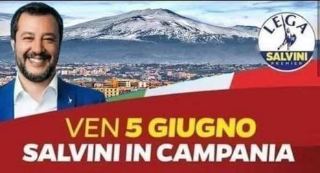 Etna o Vesuvio? La gaffe di Matteo Salvini impazza sul web