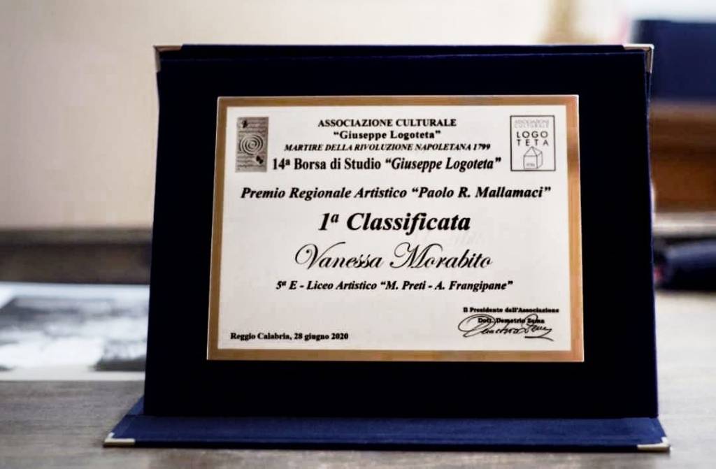 Reggio, premio ‘Mallamaci’ a Vanessa Morabito del Liceo Artistico Preti Frangipane