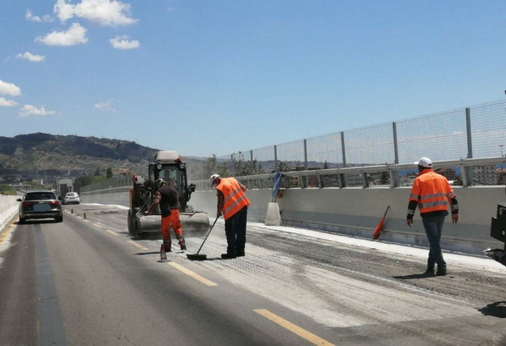 Lavori di manutenzione sull’A2 in provincia di Reggio Calabria