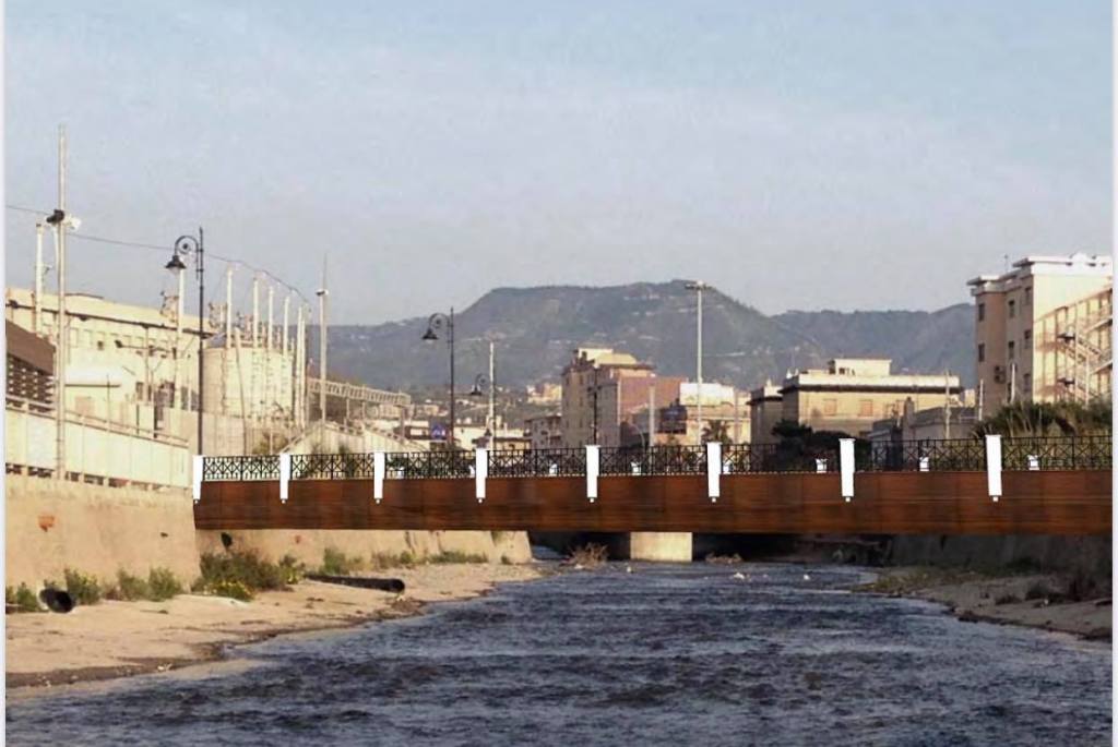 Reggio, un ponte per unire la zona sud al lungomare: ecco come sarà – FOTO