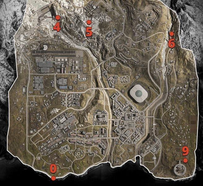 Bunker warzone schede rosse mappa verdansk