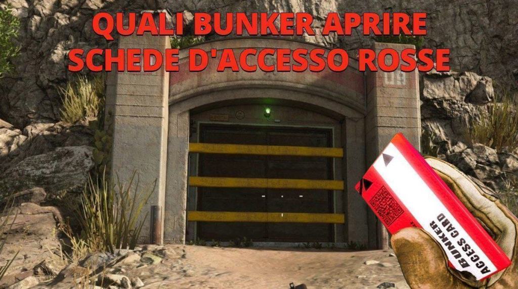 Bunker warzone schede rosse mappa