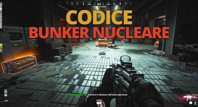 Warzone Codice Bunker Nucleare F8 della zona Parco
