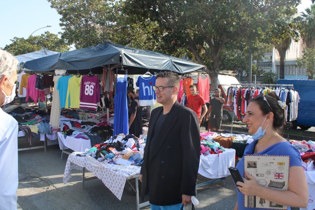 Comunali a Reggio: Davi incontra gli elettori al mercato Botteghelle – FOTO