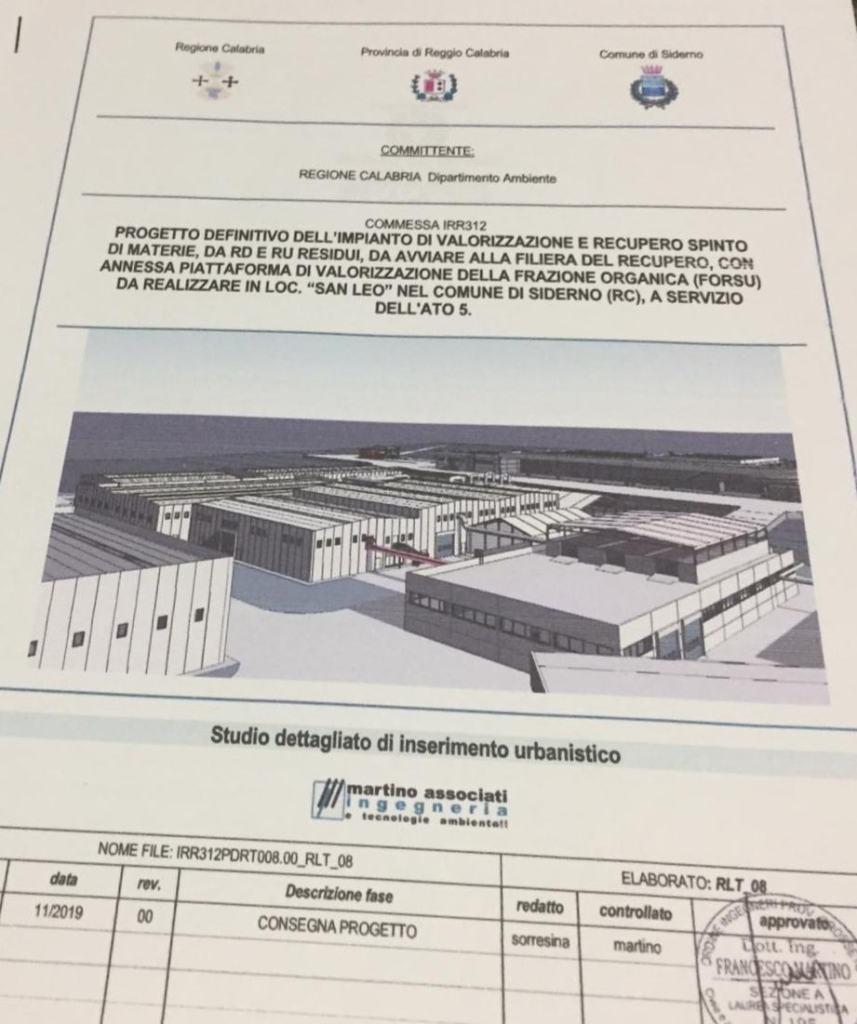 Locri – Impianto San Leo, Calabrese: ‘Serve intervento celere. Opportuna la dislocazione e non l’ampliamento’
