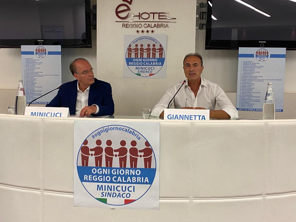 Comunali 2020, presentata la lista ‘Ogni giorno Reggio Calabria’ a sostegno di Minicuci
