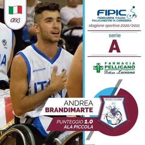 Andrea Brandimarte è un nuovo giocatore della BIC Reggio Calabria
