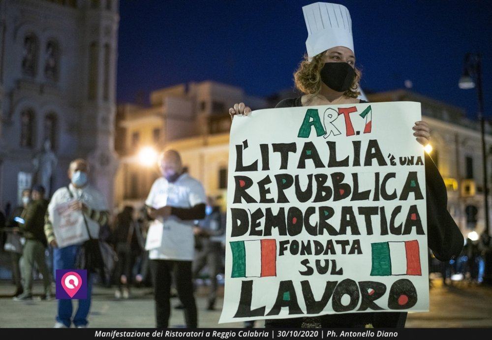 La Manifestazione dei Ristoratori a Reggio Calabria