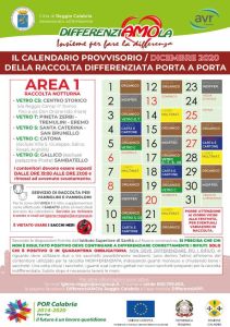 CALENDARIO AVR DICEMRE 2020 REGGIO CALABRIA