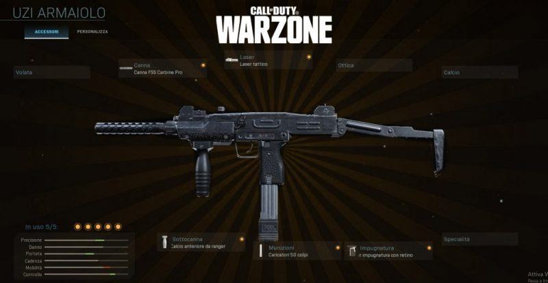 Warzone miglior setup Uzi Multigiocatore CoD