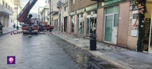 Caduta Cornicioni Corso Garibaldi 1