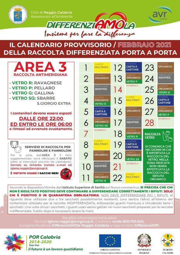 Avr Febbraio CALENDARIO 2021 AREA 3