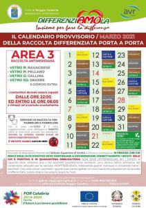 CALENDARIO MARZO 2021 AREA 3
