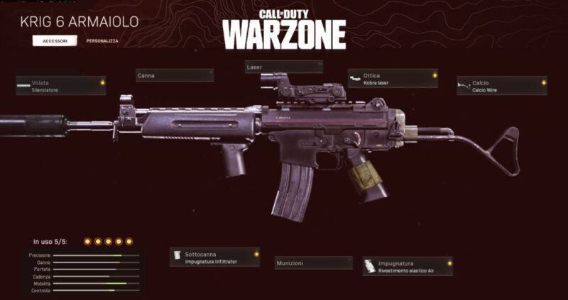 Warzone Miglior Setup Krig 6 Battle Royale Rebirth Island Cod