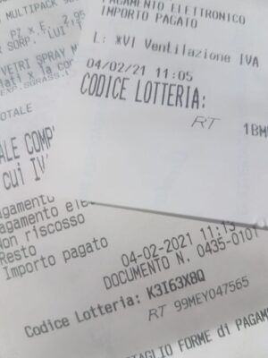 Lotteria Degli Scontrini