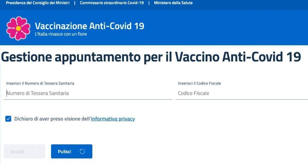 Prenotazioni Vaccini
