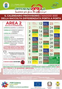 CALENDARIO MAGGIO 2021 AREA 2